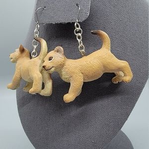 Lion Fun Cub Earrings